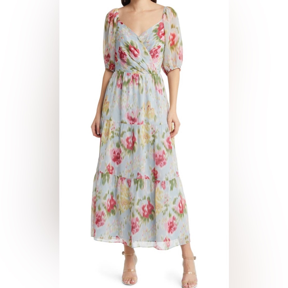 Chelsea 28 Floral Print Puff Sleeve